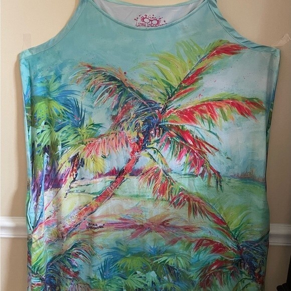Leona Lovegrove Tropical Dress Size XXL - Picture 5 of 5